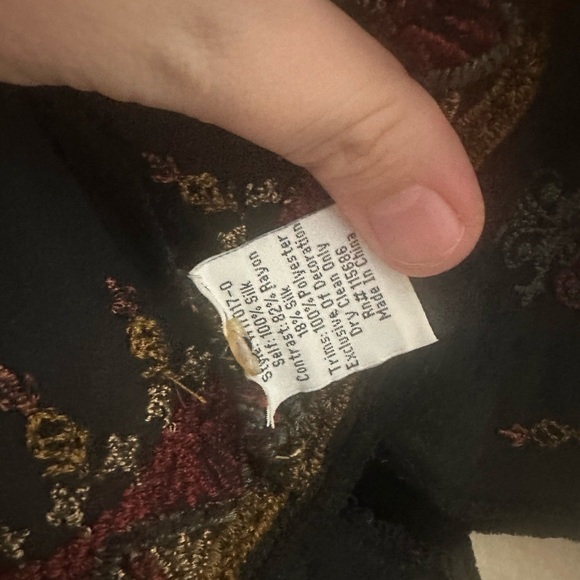 Johnny Was Valea Blouse Embroidered Silk Tunic Blouse Size Medium - Picture 7 of 8